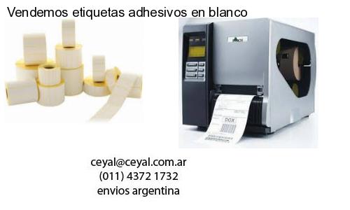 Vendemos etiquetas adhesivos en blanco