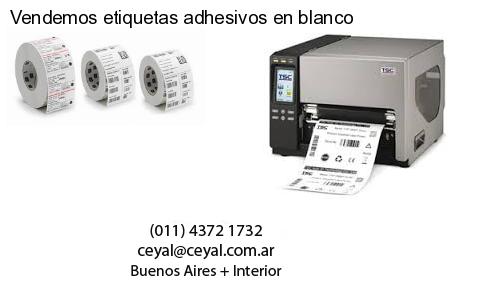 Vendemos etiquetas adhesivos en blanco