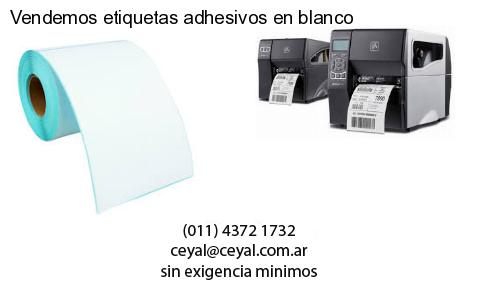 Vendemos etiquetas adhesivos en blanco