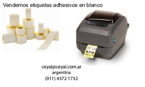 Vendemos etiquetas adhesivos en blanco