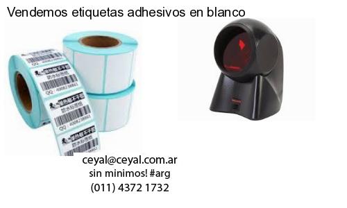 Vendemos etiquetas adhesivos en blanco