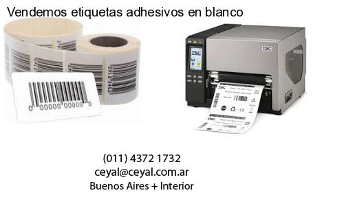 Vendemos etiquetas adhesivos en blanco