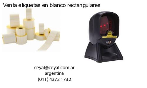 Venta etiquetas en blanco rectangulares