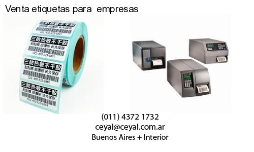 Venta etiquetas para  empresas