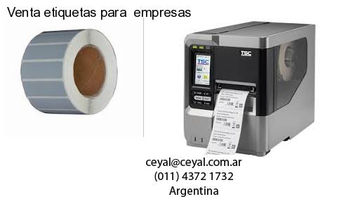Venta etiquetas para  empresas