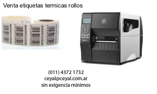 Venta etiquetas termicas rollos