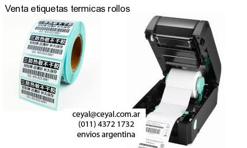 Venta etiquetas termicas rollos