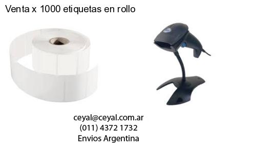 Venta x 1000 etiquetas en rollo