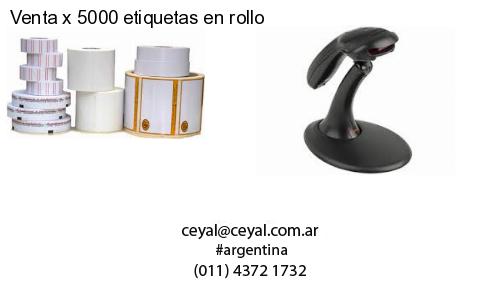 Venta x 5000 etiquetas en rollo