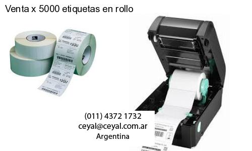 Venta x 5000 etiquetas en rollo