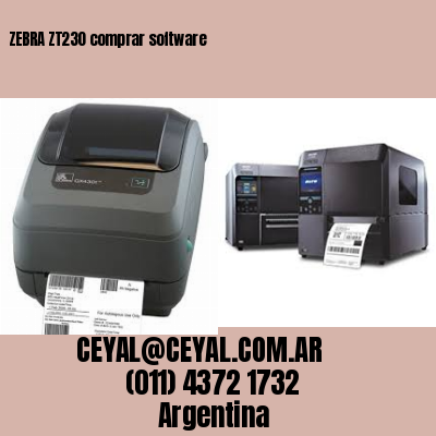 ZEBRA ZT230 comprar software