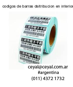 codigos de barras dsitribucion en interior Argentina