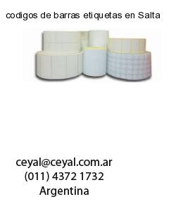 codigos de barras etiquetas en Salta