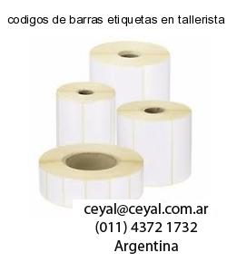 codigos de barras etiquetas en tallerista
