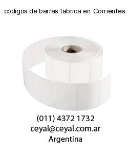 codigos de barras fabrica en Corrientes