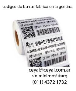 codigos de barras fabrica en argentina