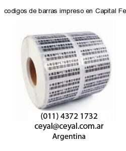 codigos de barras impreso en Capital Federal