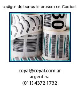 codigos de barras impresora en Corrientes
