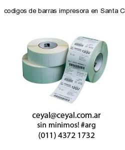 codigos de barras impresora en Santa Cruz