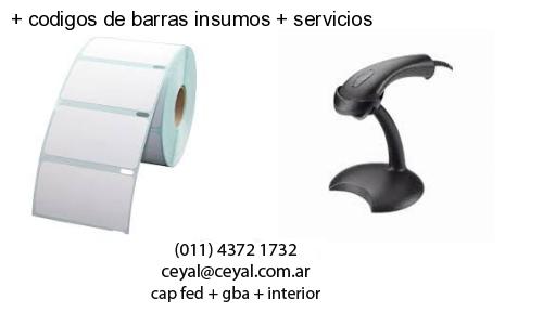   codigos de barras insumos   servicios