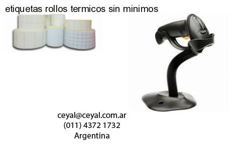 etiquetas rollos termicos sin minimos