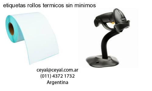 etiquetas rollos termicos sin minimos