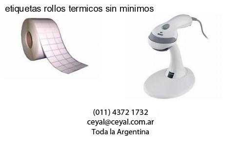 etiquetas rollos termicos sin minimos