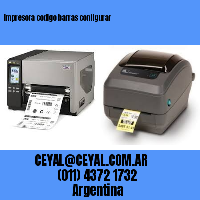 impresora codigo barras configurar