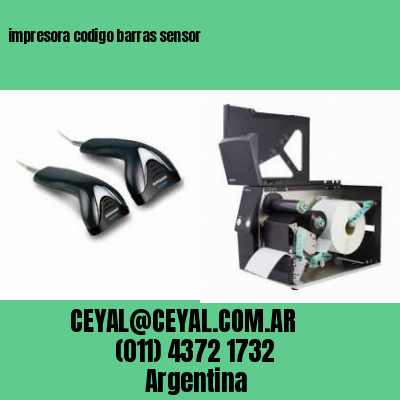 impresora codigo barras sensor
