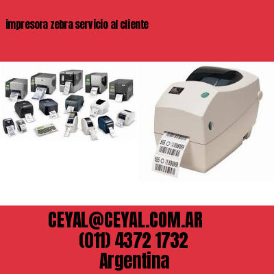 impresora zebra servicio al cliente