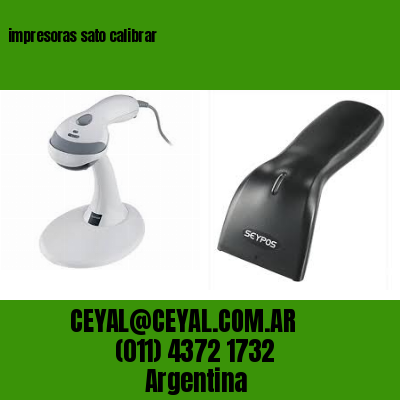impresoras sato calibrar