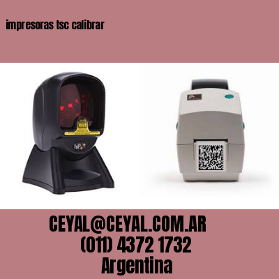 impresoras tsc calibrar