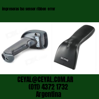 impresoras tsc sensor ribbon  error