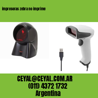 impresoras zebra no imprime