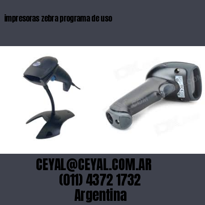 impresoras zebra programa de uso