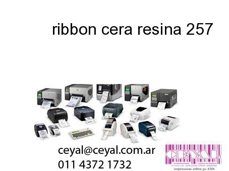 ribbon cera resina 257