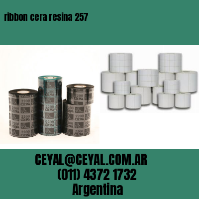 ribbon cera resina 257