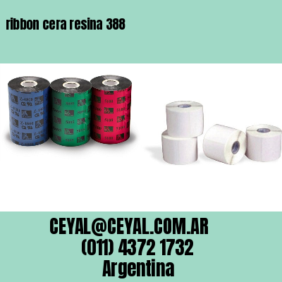 ribbon cera resina 388