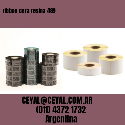 ribbon cera resina 489