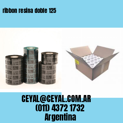 ribbon resina doble 125