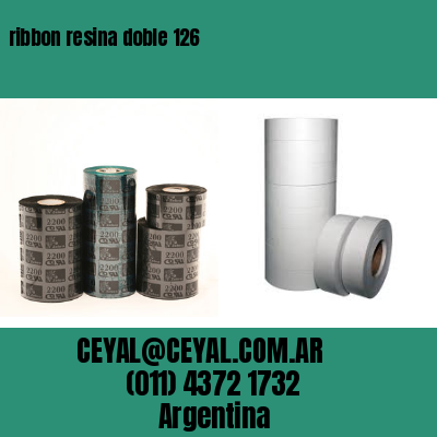 ribbon resina doble 126