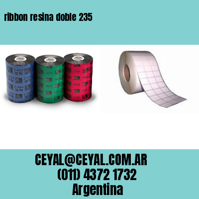 ribbon resina doble 235