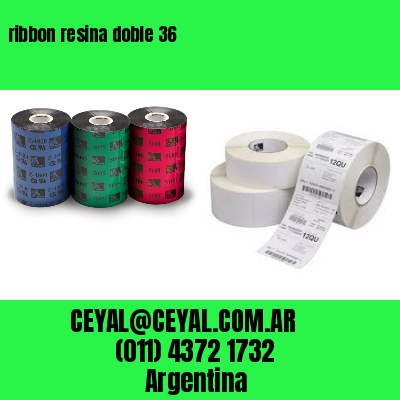 ribbon resina doble 36