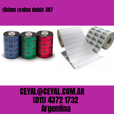 ribbon resina doble 387