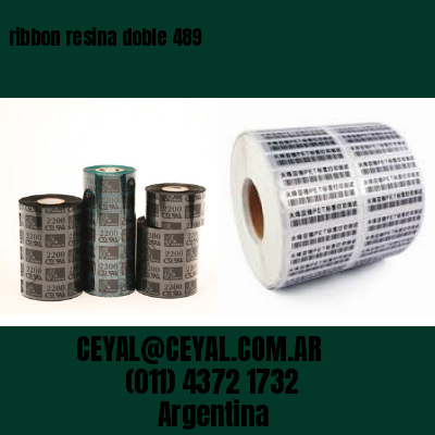 ribbon resina doble 489
