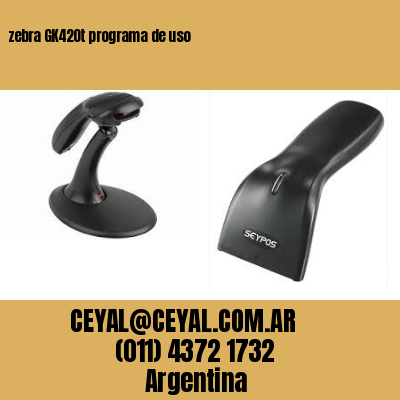 zebra GK420t programa de uso