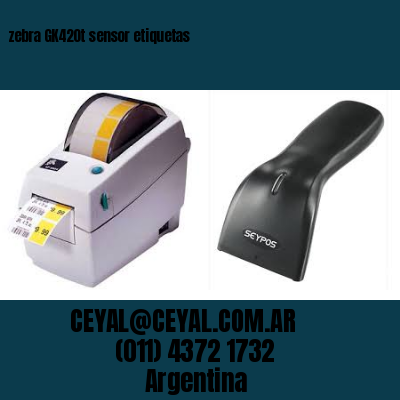 zebra GK420t sensor etiquetas
