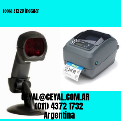 zebra ZT220 instalar
