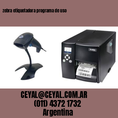 zebra etiquetadora programa de uso