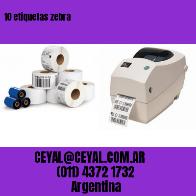 10 etiquetas zebra